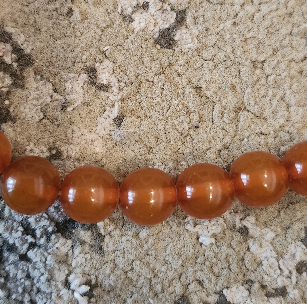 Vintage Baltic Amber Beaded Necklace - Picture 3 of 7